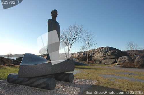 Image of Statue, Thor Heyerdahl