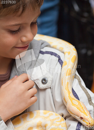 Image of Boy with the Python