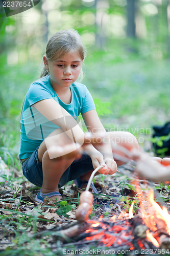 Image of Barbeque in forest