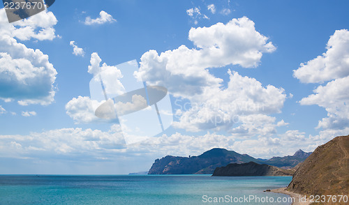 Image of Coastline of Crimea - Karadag mountains