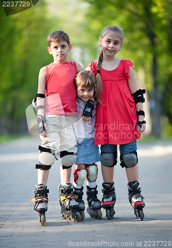 Image of Happy rollerbladers