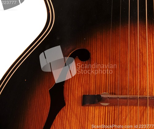 Image of Vintage Archtop F Hole Acoustic Guitar Detail
