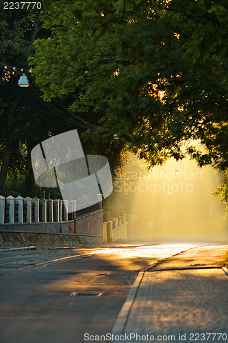 Image of Street at sunrise