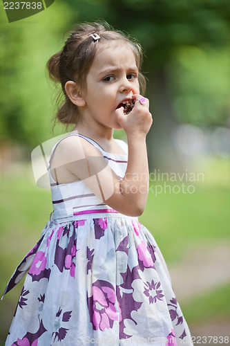 Image of Tasting pine cone