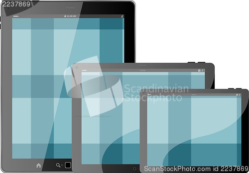 Image of tablet computer set
