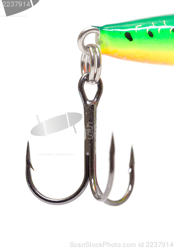 Image of Treble fish hook isolated