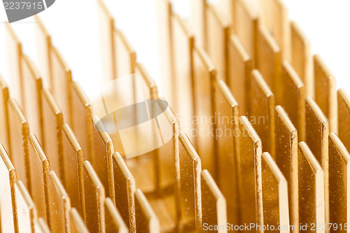 Image of Pattern of copper computer cooling radiator