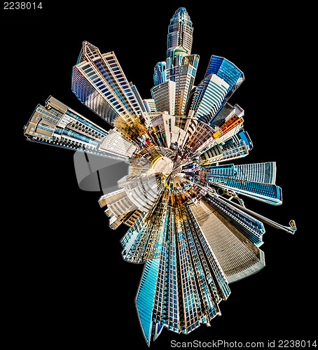 Image of charlotte skyline mini planet