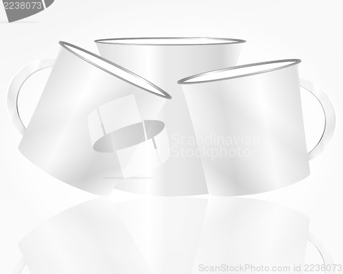 Image of Blank mugs set