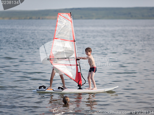 Image of Windsurfing fun