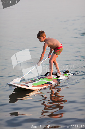 Image of SUP (stand up paddle)  learning