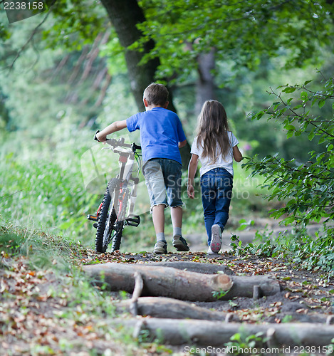 Image of Children in forest