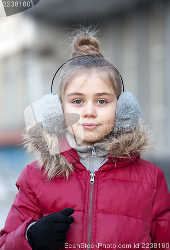 Image of Portrait of a cute little girl