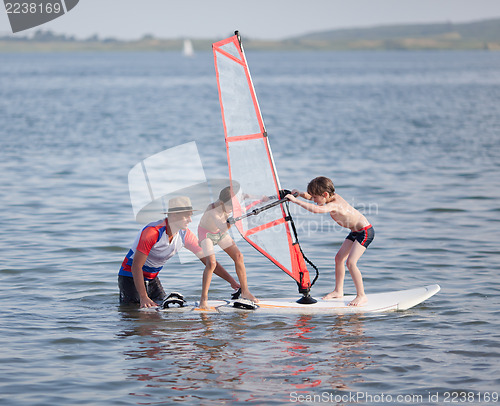 Image of Windsurfing fun