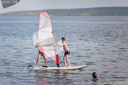 Image of Windsurfing fun