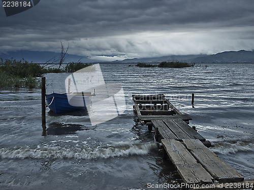 Image of Fishing boat in the morning