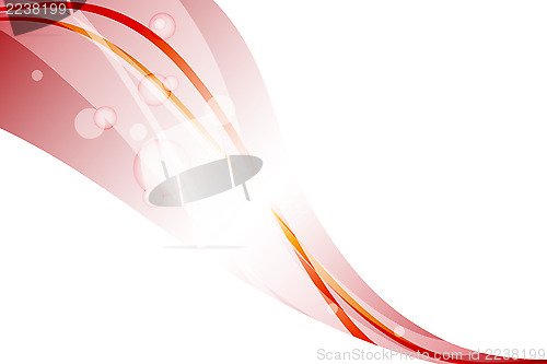 Image of abstract red wave background