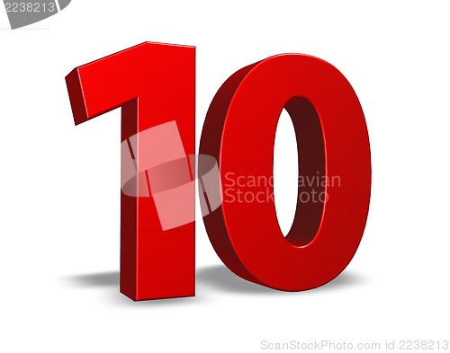 Image of number ten