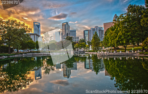 Image of Skyline of Uptown Charlotte, North Carolina.