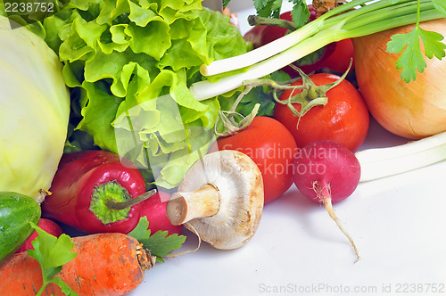 Image of Fresh vegetables isolated 