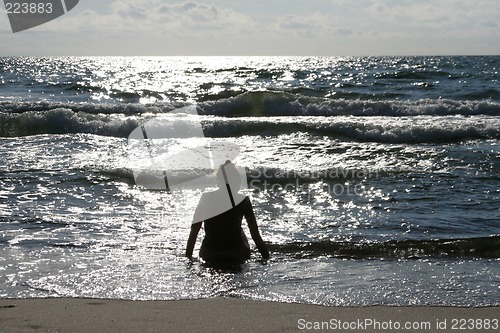 Image of Woman near the sea