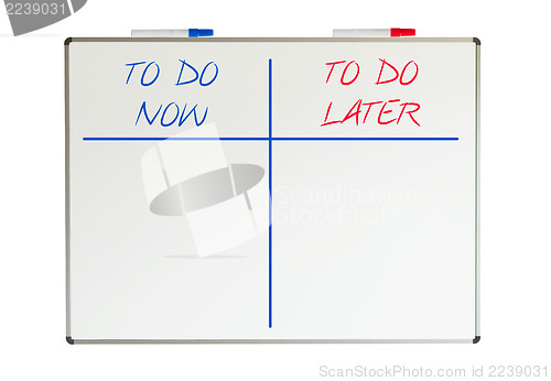 Image of Whiteboard, do now and do later