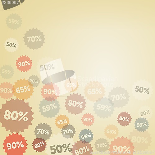 Image of Yellow Discount Background