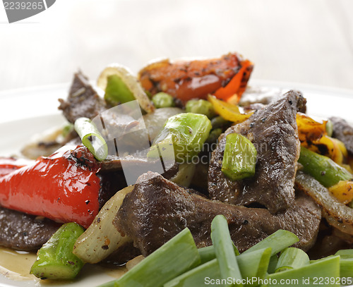 Image of Beef Meat With Vegetables