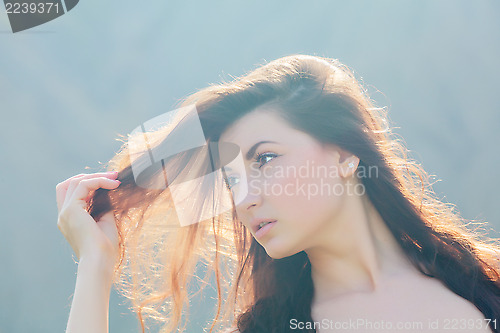 Image of Sun in her hair