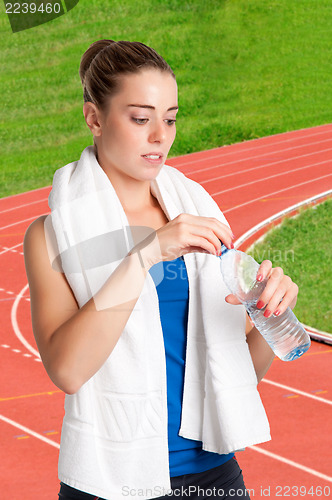 Image of Woman Drinking Water