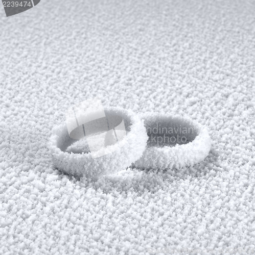 Image of cold wedding rings