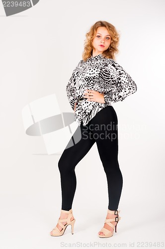 Image of portrait of beautiful blonde woman