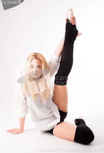 Image of flexible athletic woman