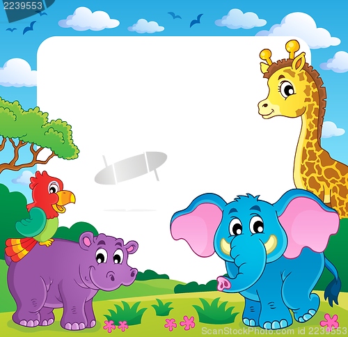 Image of Frame with African fauna 1