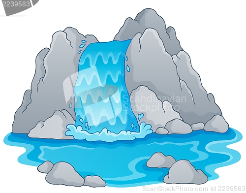 Image of Image with waterfall theme 1