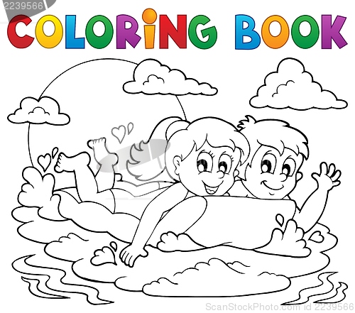 Image of Coloring book summer activity 1