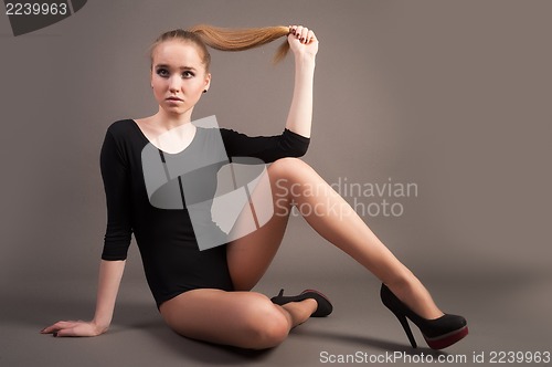 Image of flexible athletic woman