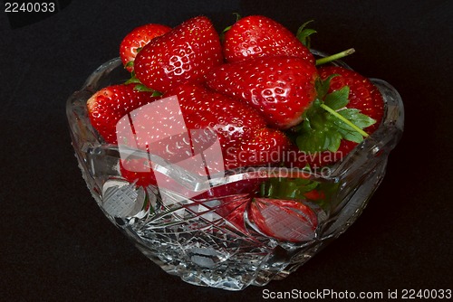 Image of Strawberries on white.