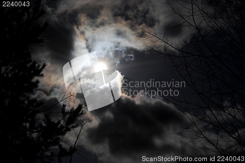 Image of The sky in the clouds.