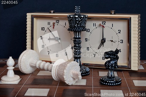 Image of Chess with clock.