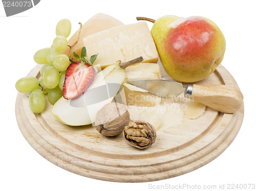 Image of cheese and fruit