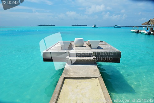 Image of happy young couple have fun on beach