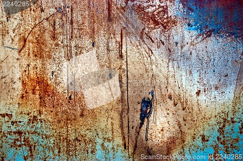 Image of Colored grunge iron background