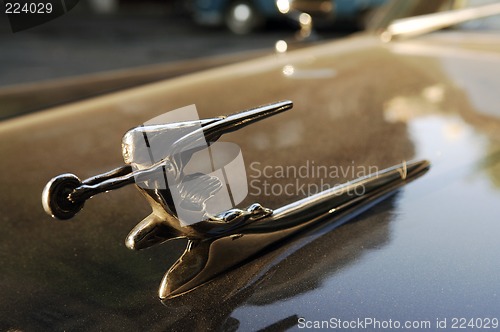 Image of radiator mascot of a Dodge Coronet