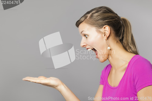 Image of woman presenting