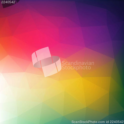 Image of Colorful abstract geometric background with triangular polygons.