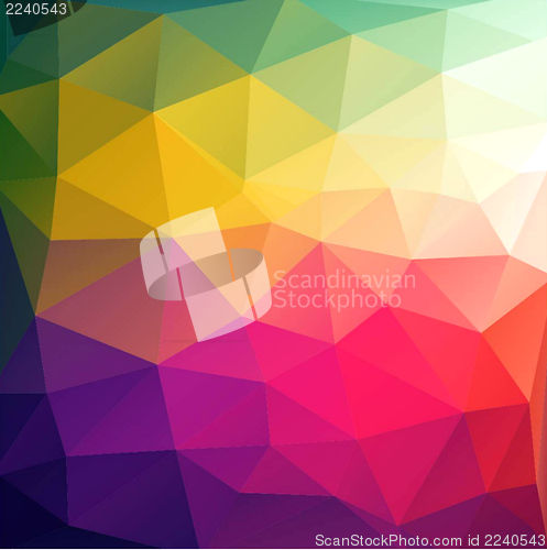 Image of Colorful abstract geometric background with triangular polygons.