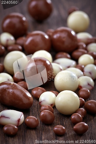 Image of Various chocolate candies