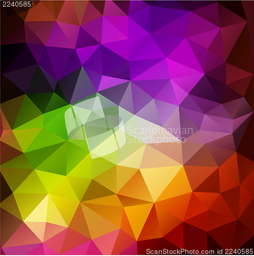 Image of Colorful abstract geometric background with triangular polygons.