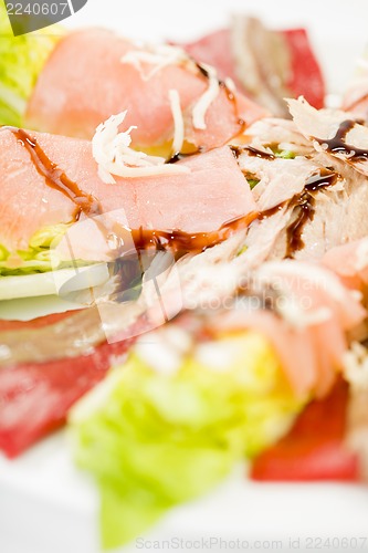 Image of food salmon anchovy salad